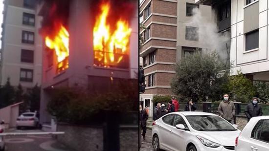 حريق منزل في مدينة إسطنبول يودي بحياة سيدة.