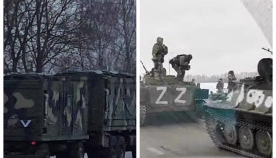 روسيا تكشف معنى الرموز التي تحملها دباباتها في حربها على أوكرانيا
